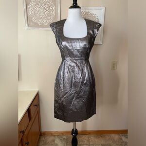 Metallic cocktail dress